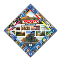SLO CAL Monopoly board game featuring iconic landmarks of San Luis Obispo County's central coast, special edition box design.