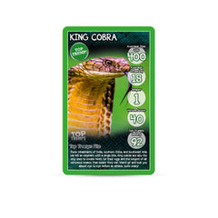 Snakes Top Trumps Card Game