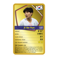 Stars of Women's Soccer Top Trumps Card Game